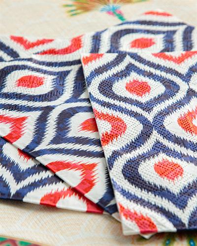 Morabe Хартийни Салфетки 20 Бр., Хартия, Тъмно Синьо, 33 X 33 Cm