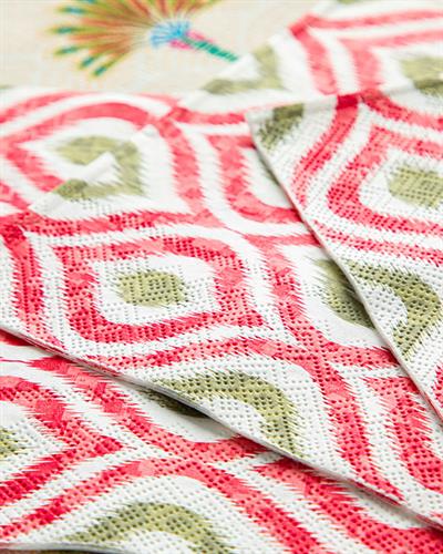 Morabe Хартийни Салфетки 20 Бр., Хартия, Червено, 33 X 33 Cm