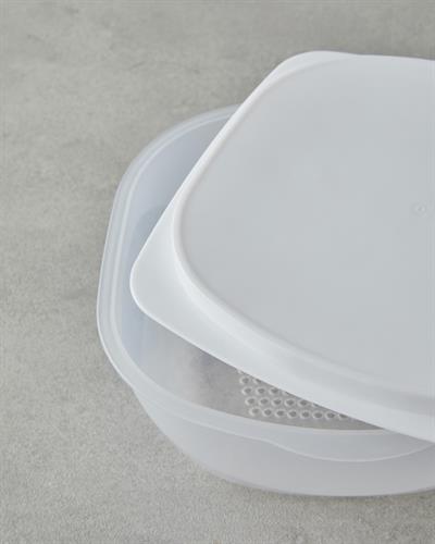 Morgan Кутия За Съхранение Пластмаса 16x16 см Бял