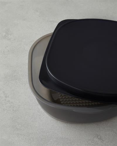 Morgan Кутия За Съхранение Пластмаса 16x16 см Черен