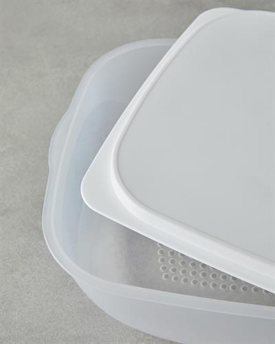 Morgan Кутия За Съхранение Пластмаса 30x21,5 см Бял