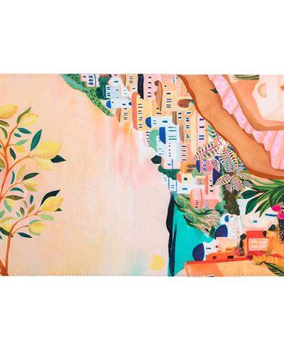 Morocco Плажна Хавлия Дигитален Печат, Памучен, Цветен, 70 X 150 Cm