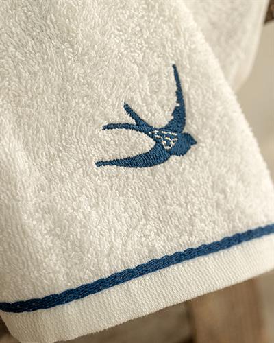 Mouette Кърпа За Ръце С бродерия Памучен 30x40 см Бял