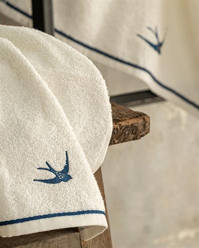 Mouette Кърпа За Ръце С бродерия Памучен 30x40 см Бял