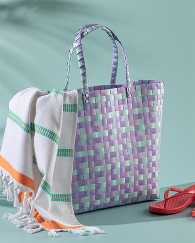 Multi Colors Чанта Люляк - Мента, 34*14*32 Cm