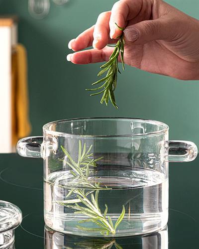 Murano Тенджера Дълбок Боросиликатно стъкло 650 мл Прозрачен