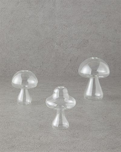 Mushroom Ваза Боросиликат 12x9 cm Прозрачен