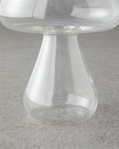 Mushroom Ваза Боросиликат 16x12,5 см Прозрачен