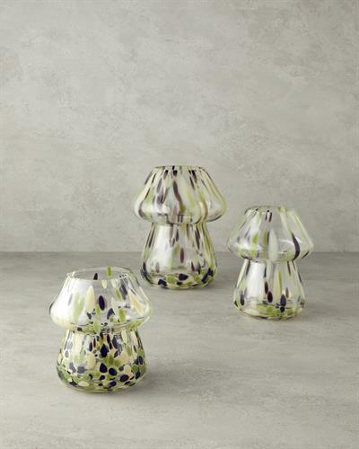 Mushroom Ваза Стъкло 18x23 см Многоцветен