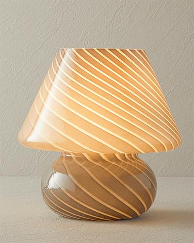 Mushroom Абажур Стъкло 23x21 см Антрацит