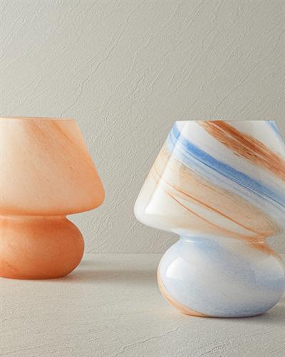 Mushroom Абажур Стъкло 23x21 см Многоцветен