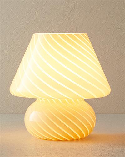 Mushroom Абажур Стъкло 23x21 см Бежов