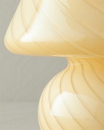 Mushroom Абажур Стъкло 23x21 см Бежов