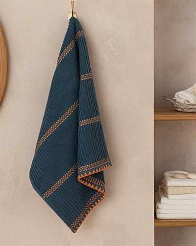 Mussel Cottony Face Towel 50x70 cm Petrol Color