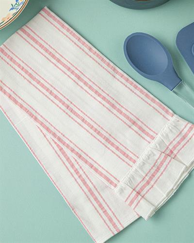 Musy Кърпа За Изсушаване С Волан, Памучен, Розово, 40 X 60 Cm