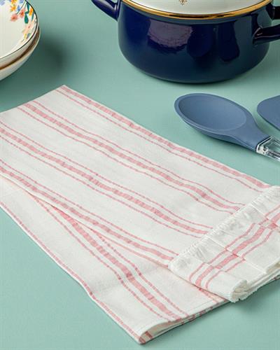 Musy Кърпа За Изсушаване С Волан, Памучен, Розово, 40 X 60 Cm