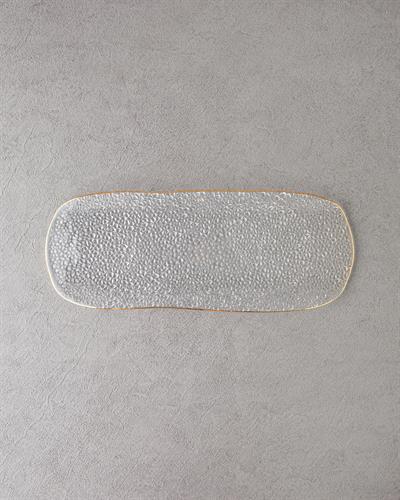 Myla Плато Стъкло 47x17 см Златен