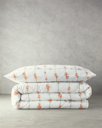 Mystery Birds Спален Комплект Единичен Памучен 160x220 см Зелен