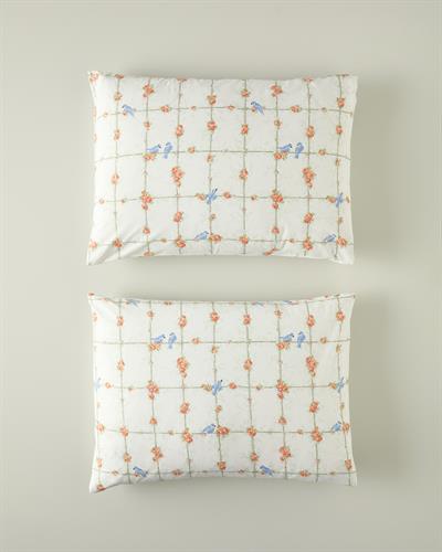 Mystery Birds Калъфка За Възглавница 2 бр. Памучен 50x70 см Зелен