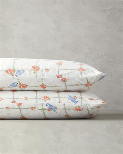 Mystery Birds Калъфка За Възглавница 2 бр. Памучен 50x70 см Зелен