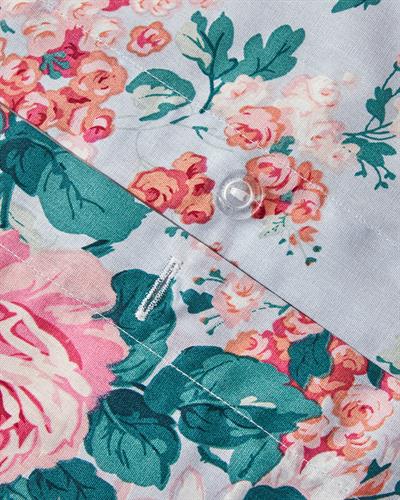 Mystic Rose Спален Комплект Двоен Памучен 200x220 см Син