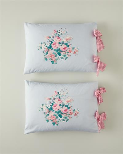 Mystic Rose Kombin Калъфка За Възглавница 2 бр. Памучен с връзки 50x70 см Син