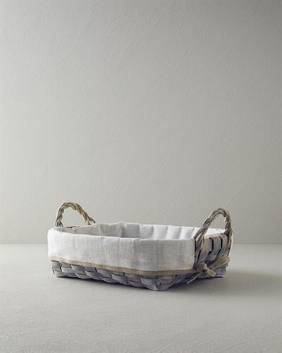Naeva Кошница За Хляб Слама 35x27 см Сив