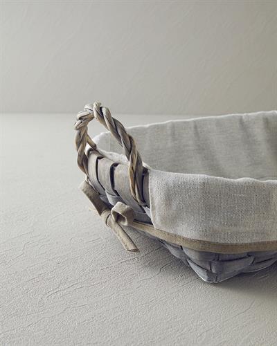 Naeva Кошница За Хляб Слама 35x27 см Сив