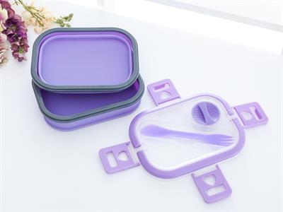 Nancy КУТИЯ ЗА СЪХРАНЕНИЕ С капак Силикон Lilac.