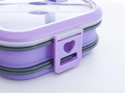 Nancy КУТИЯ ЗА СЪХРАНЕНИЕ С капак Силикон Lilac.