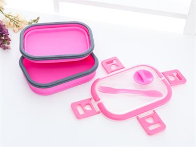 Nancy КУТИЯ ЗА СЪХРАНЕНИЕ С капак Силикон Pink