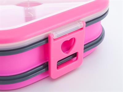 Nancy КУТИЯ ЗА СЪХРАНЕНИЕ С капак Силикон Pink