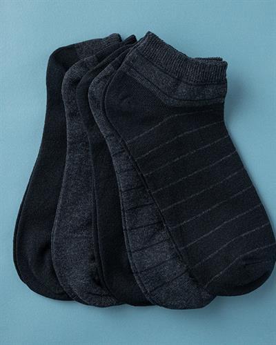 Naomi Cotton Mens 5 Pcs 40-44 Gray-NavyBlue