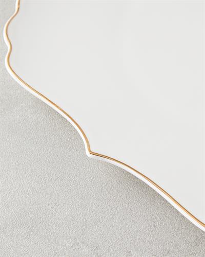 Napoli Комплект За Хранене Костен порцелан 27 части за 6 души Златен