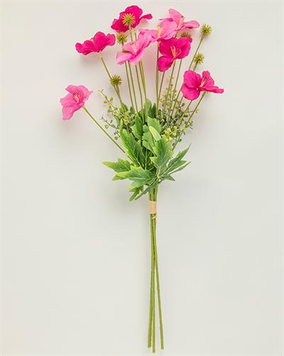 Narcissus Изкуствено Цвете Един Стрък Пластмаса 60 см Червен