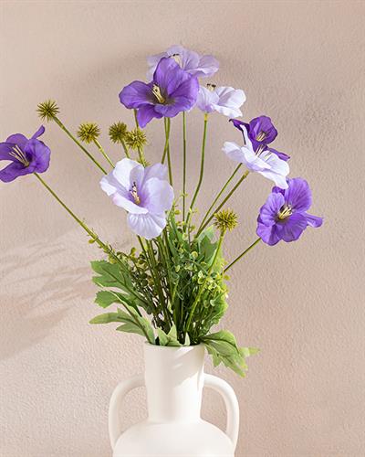 Narcissus Изкуствено Цвете Един Стрък Пластмаса 60 см Виолетов..