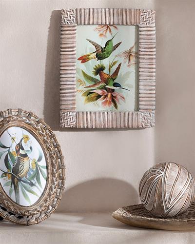 Natura Stripe Рамка Полирезин, Кафяво, 13 X 18 Cm