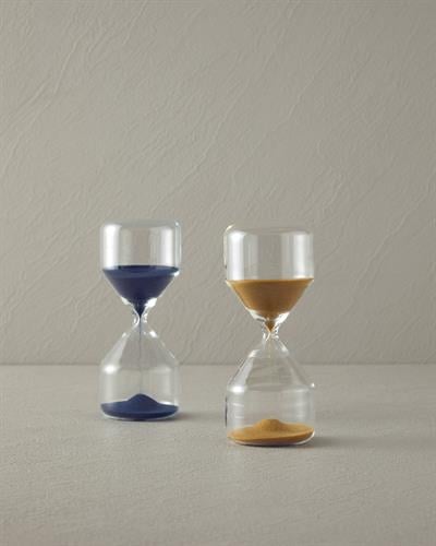 Natural Пясъчен Часовник 15 Мин, Стъкло, Кафяво, 7 X 7 X 17 Cm