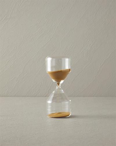 Natural Пясъчен Часовник 15 Мин, Стъкло, Кафяво, 7 X 7 X 17 Cm