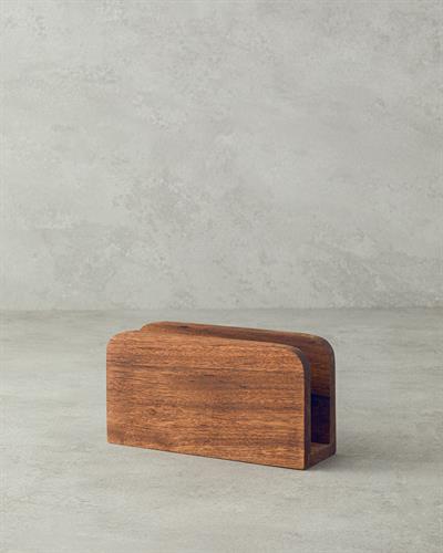 Natural Салфетник Ироко 17x5x9 см Кафяв