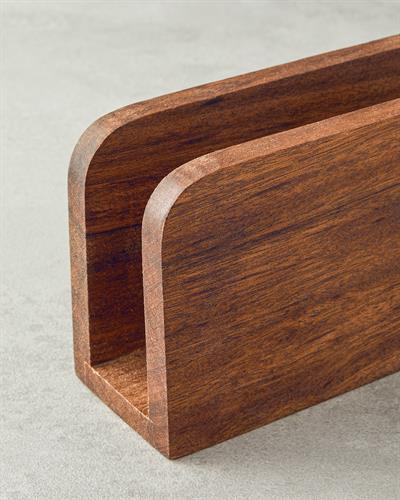 Natural Салфетник Ироко 17x5x9 см Кафяв