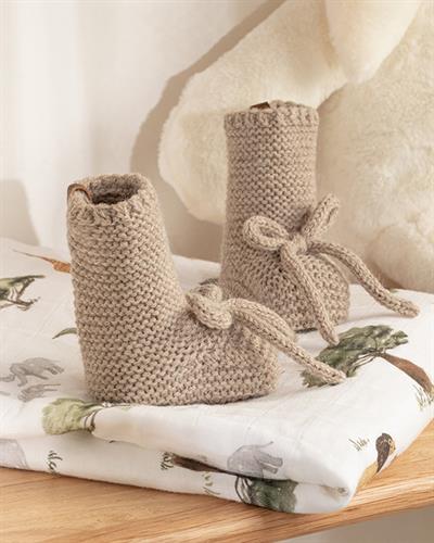 Natural Бебешки Чорапи Бежово, 6-12 Месеца