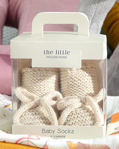 Natural Бебешки Чорапи Екру, 6-12 Месеца