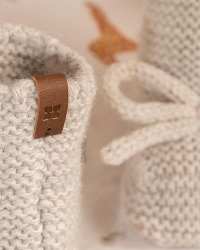 Natural Бебешки Чорапи Сиво, 6-12 Месеца