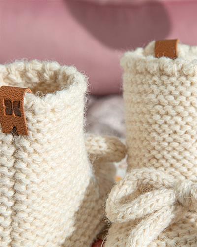 Natural Бебешки Чорапи Екру, 6-12 Месеца