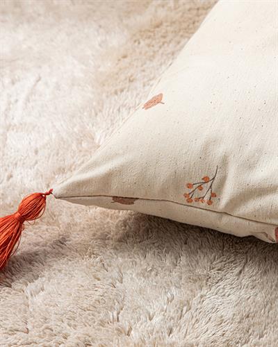 Natural Възглавница За Пода Памучен, Бежово, 60 X 120 Cm