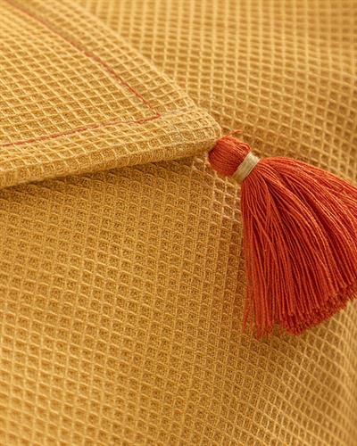 Natural Бебешка Покривка Памучен, Горчица, 80 X 120 Cm