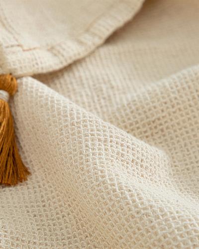 Natural Бебешка Покривка Памучен, Естествен, 80 X 120 Cm