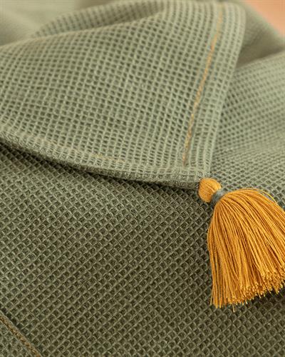 Natural Бебешка Покривка Памучен, Зелено, 80 X 120 Cm