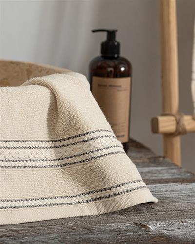Natural Dots Хавлии За Ръце Памучен, Бежово, 30 X 40 Cm